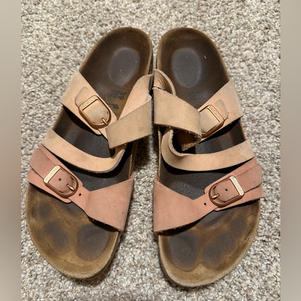 Birkenstock pink sandals